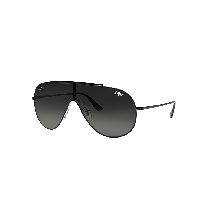 Ray-Ban Wings Sunglasses Black Frame Grey Lenses 01-33