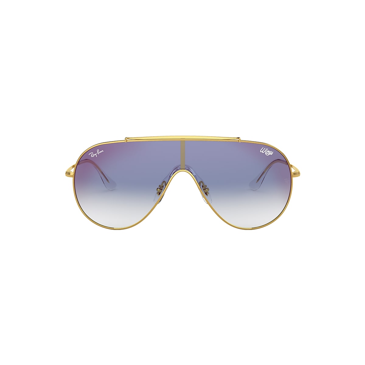 Wings Sunglasses in Gold and Blue | Ray-Ban®