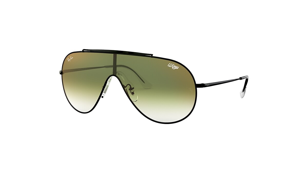 Wings Sunglasses in Preto and Verde | Ray-Ban®