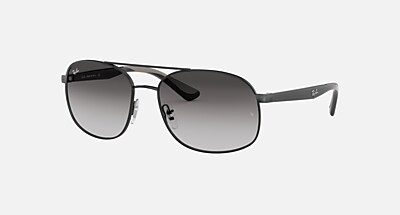 小物 Ray-Ban SUNGLASSES 0RB3593 POLARIZED Ray Ban RB3593 002/9A 58mm Black w/Green Polarized Lenses