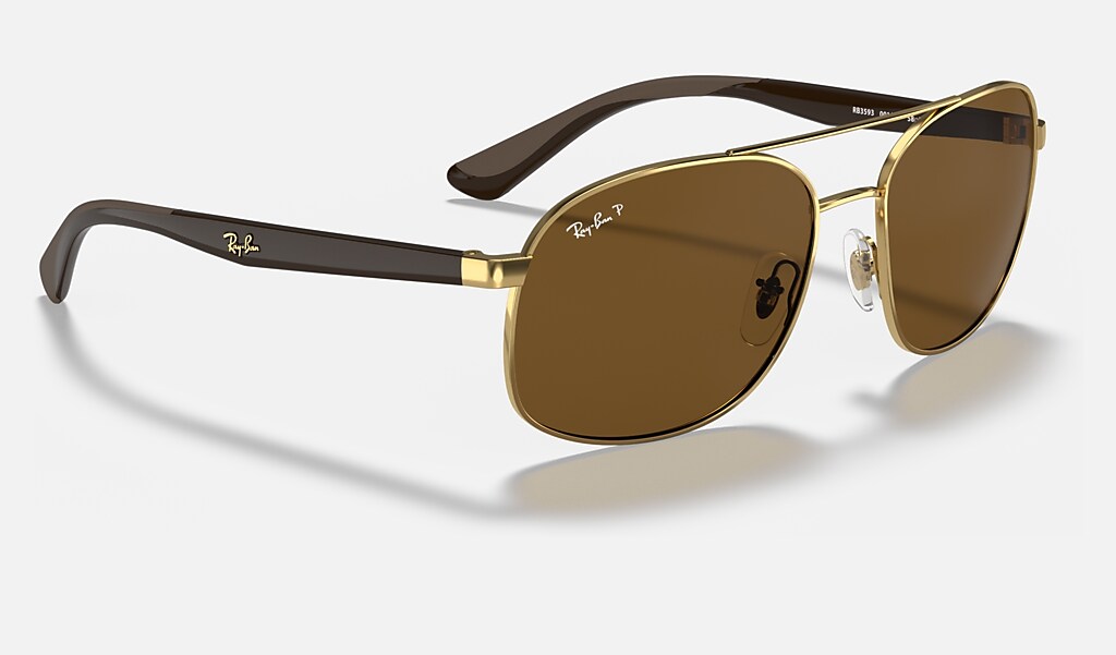 Rb3593 Sunglasses in Gold and Brown | Ray-Ban®