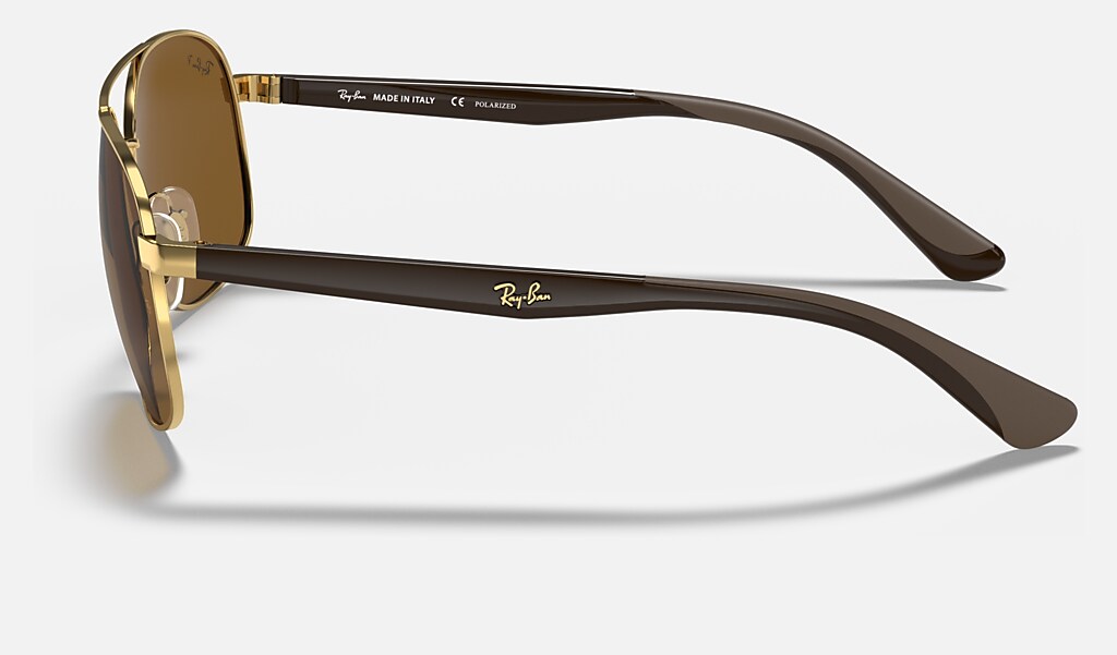 Rb3593 Sunglasses in Gold and Brown | Ray-Ban®