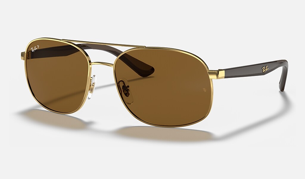 Rb3593 Sunglasses in Gold and Brown | Ray-Ban®