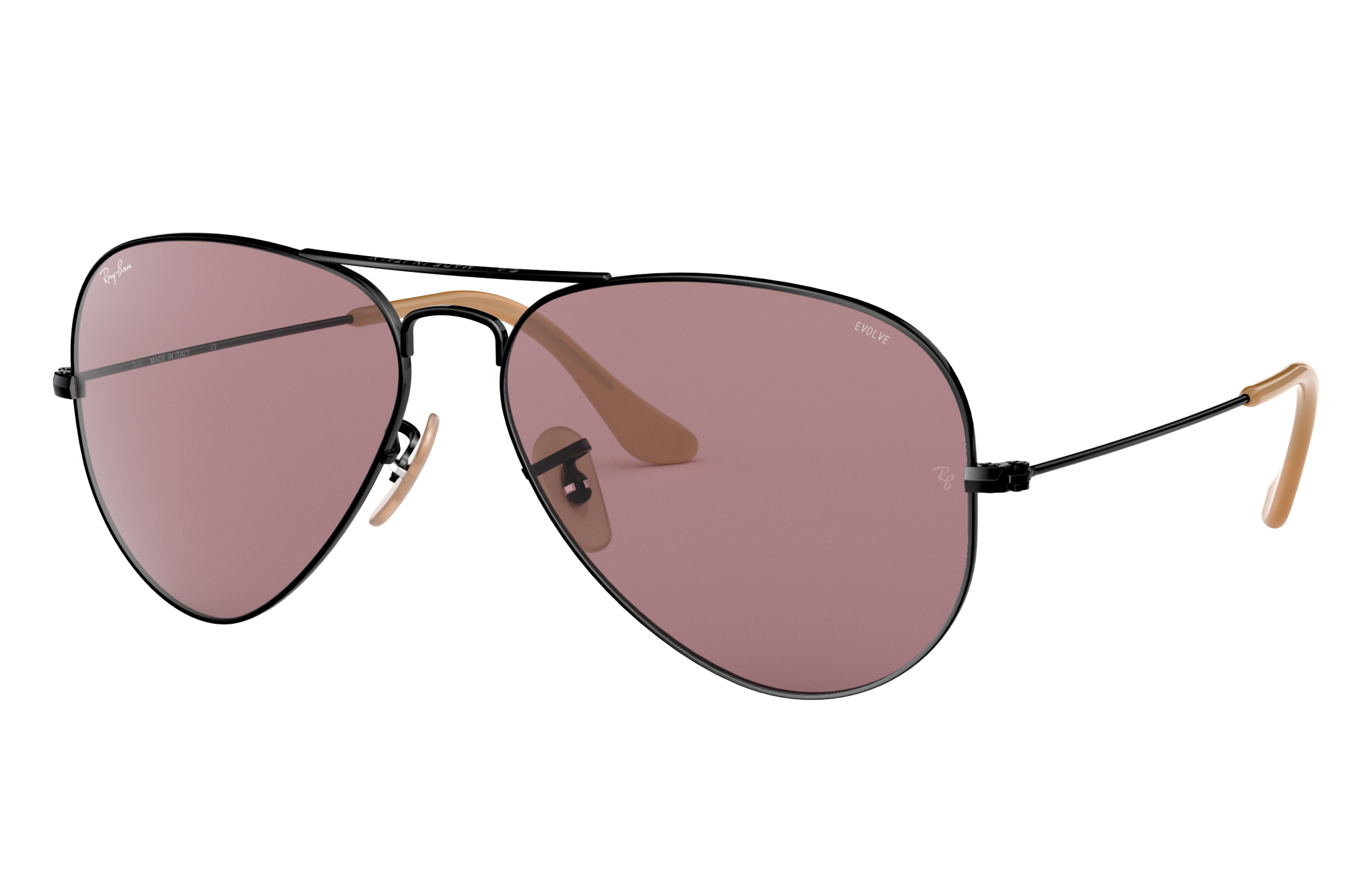 aviator washed evolve - occhiali da sole ray-ban
