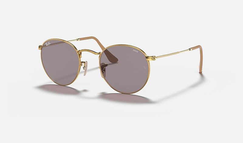 ROUND WASHED EVOLVE Sunglasses in Gold and Grey RB3447 Ray Ban AU