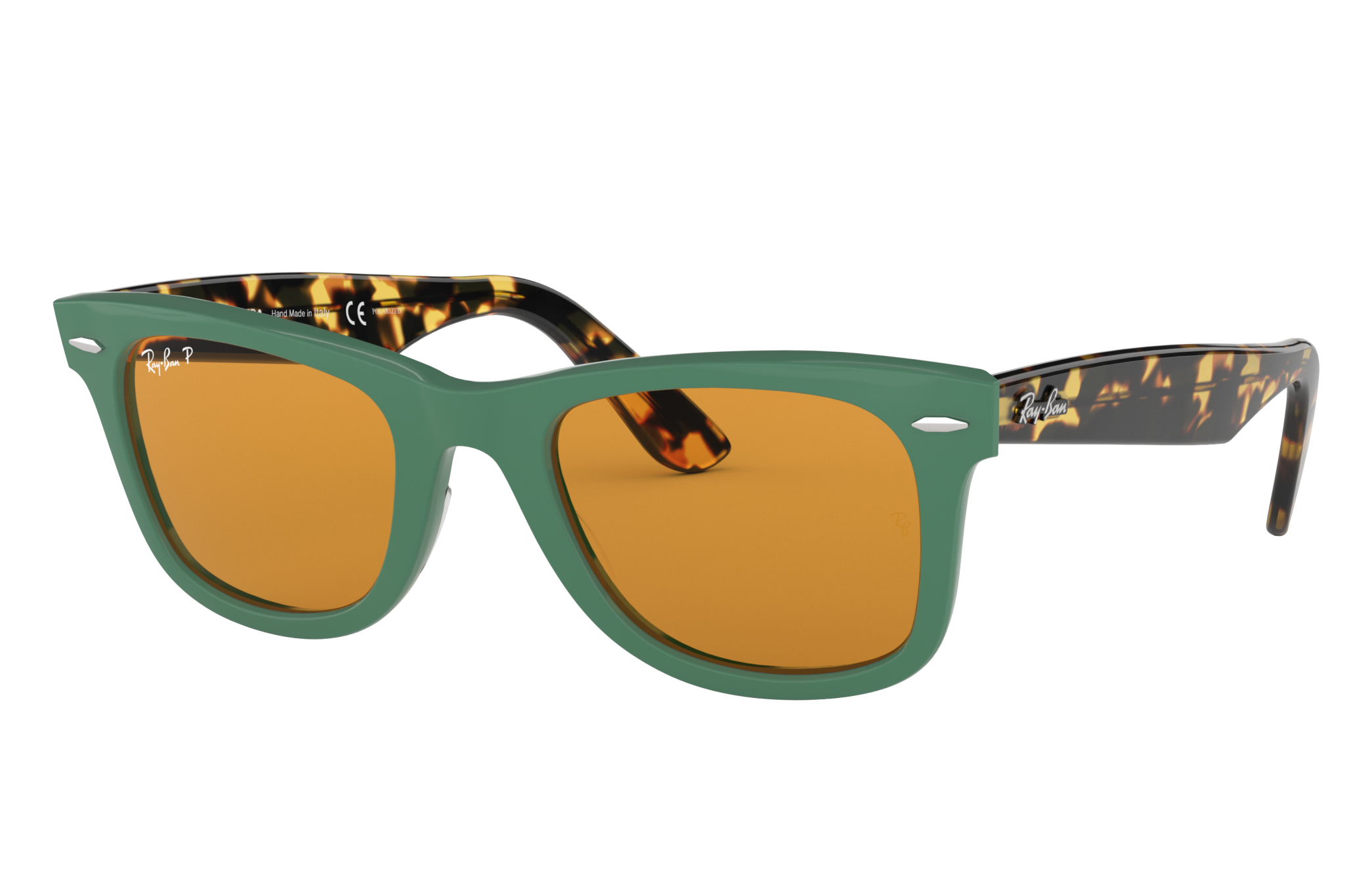 Wayfarer Pop Sunglasses in Green and Yellow | Ray-Ban®