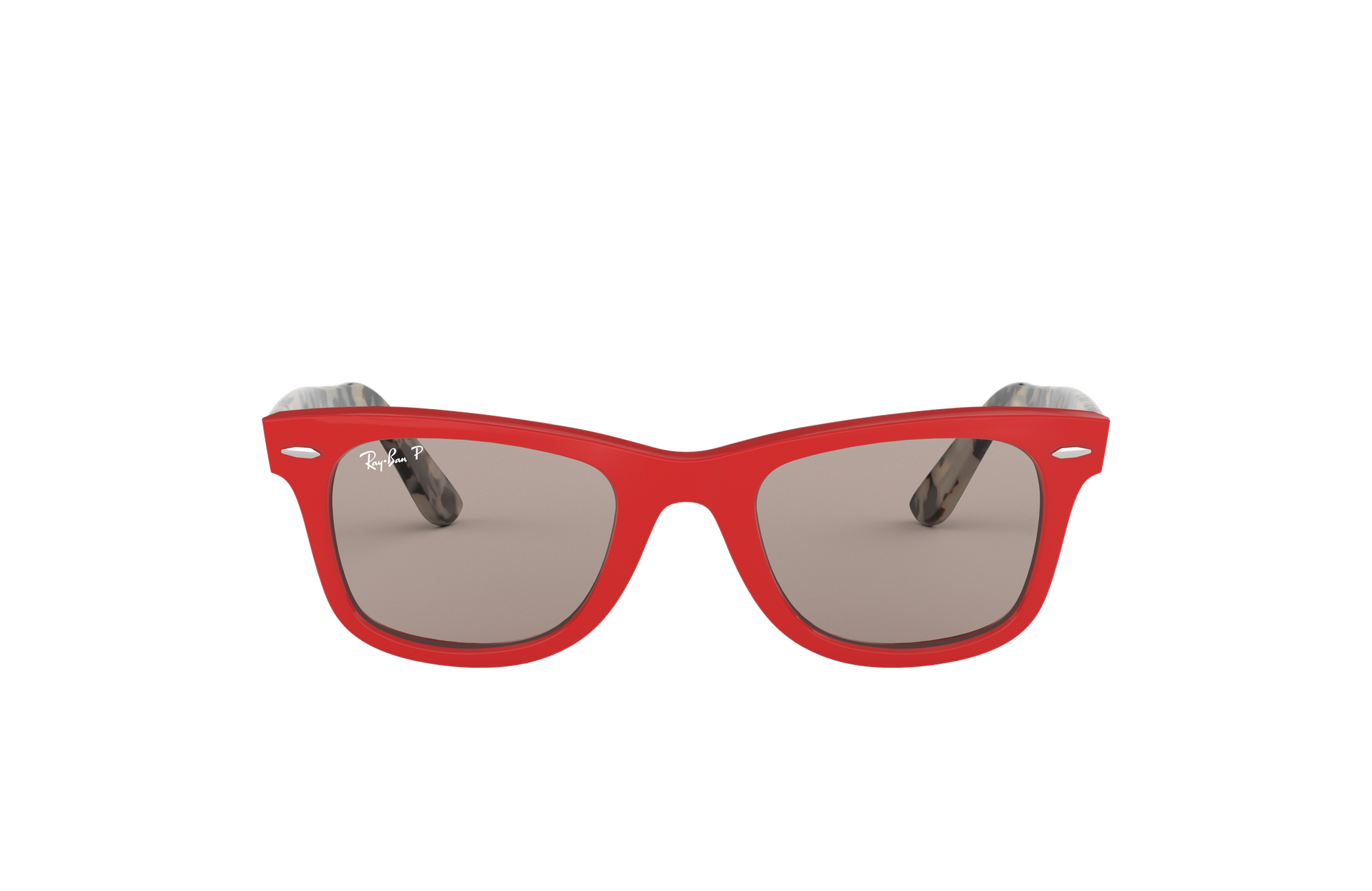 Wayfarer Pop Sunglasses in Red and Grey 
