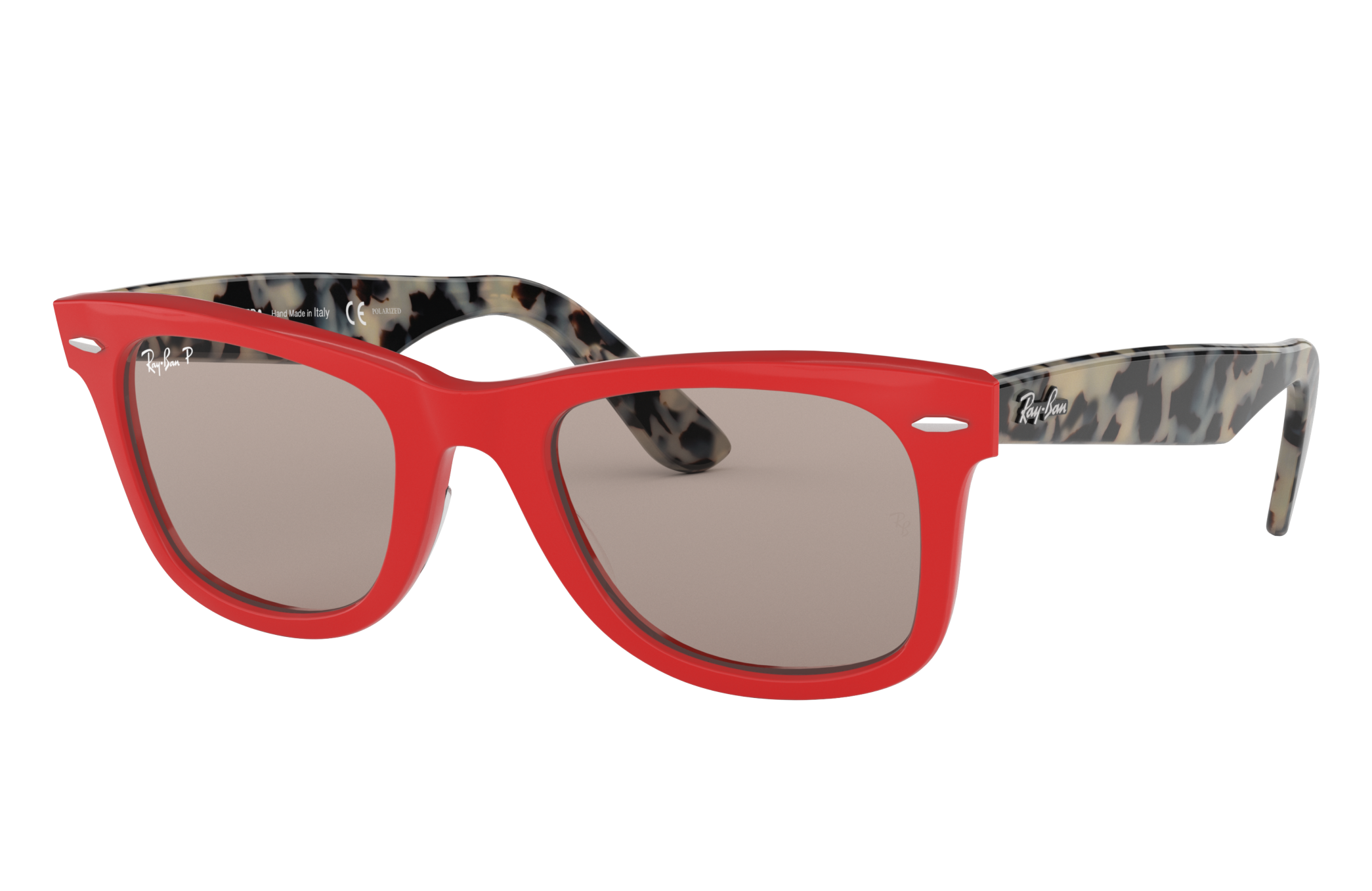 Wayfarer Pop Sunglasses in Red and Grey | Ray-Ban®