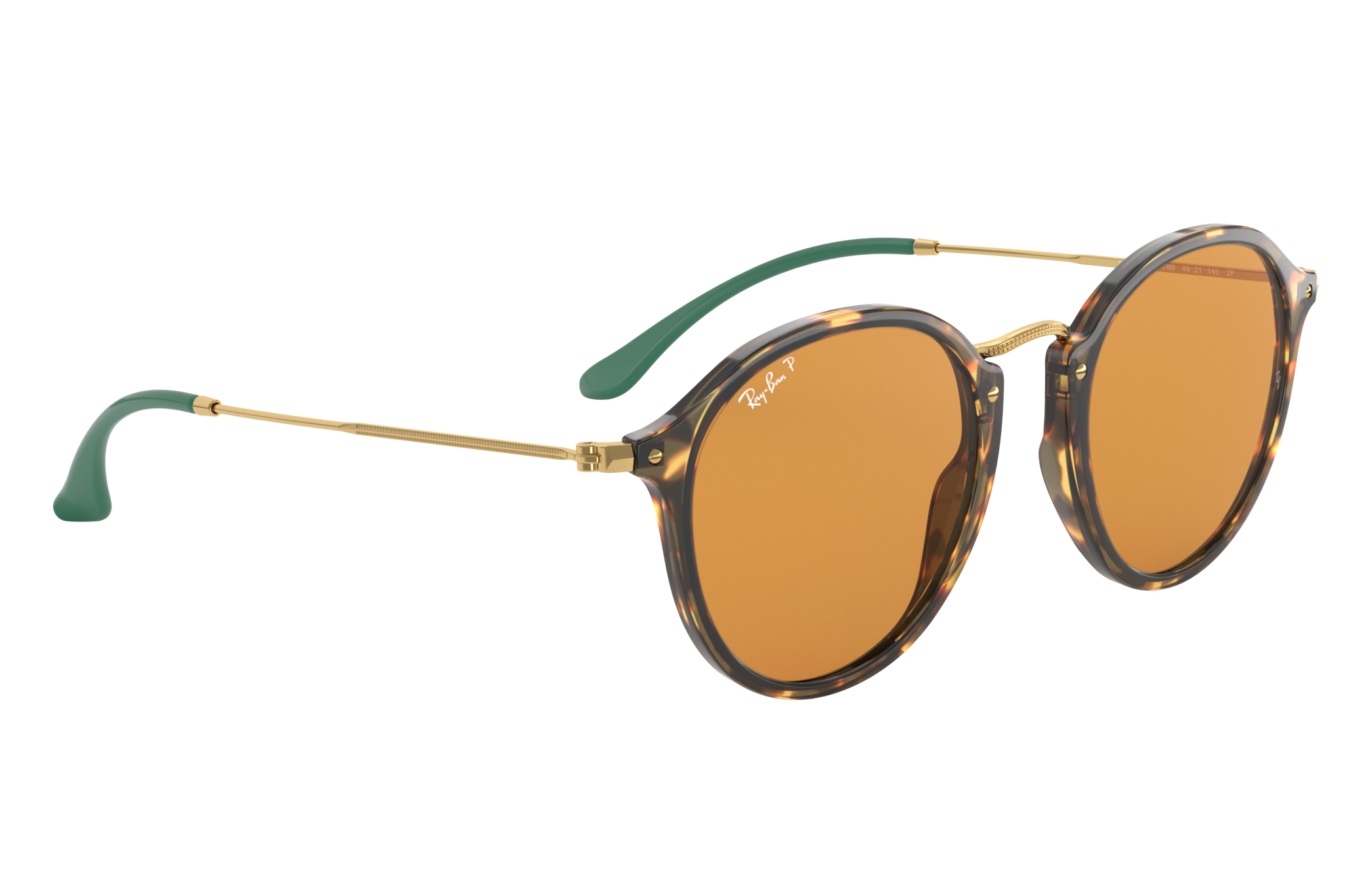 round fleck pop ray ban