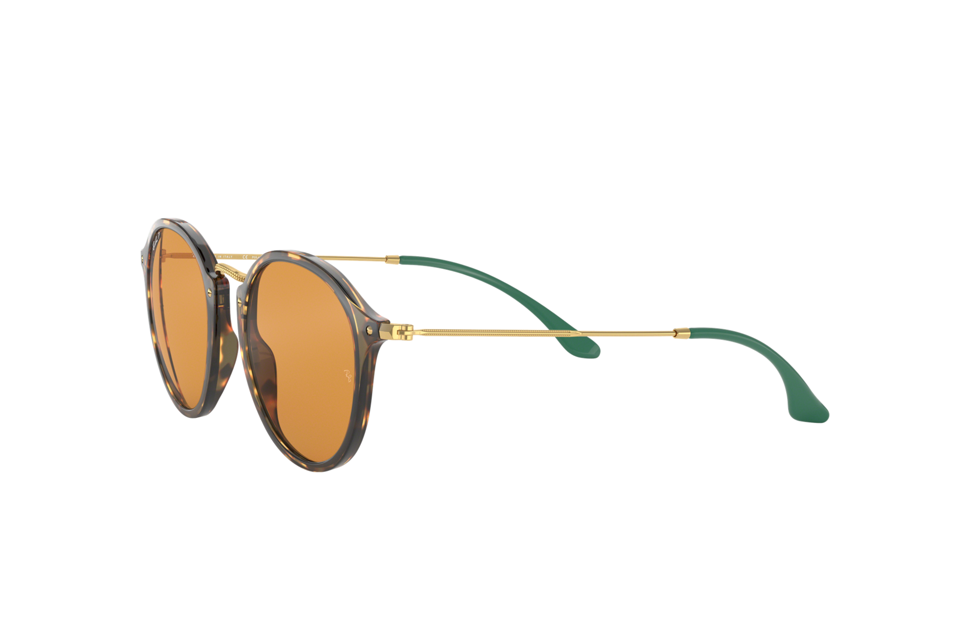 Round Fleck Pop Sunglasses in Tortoise 