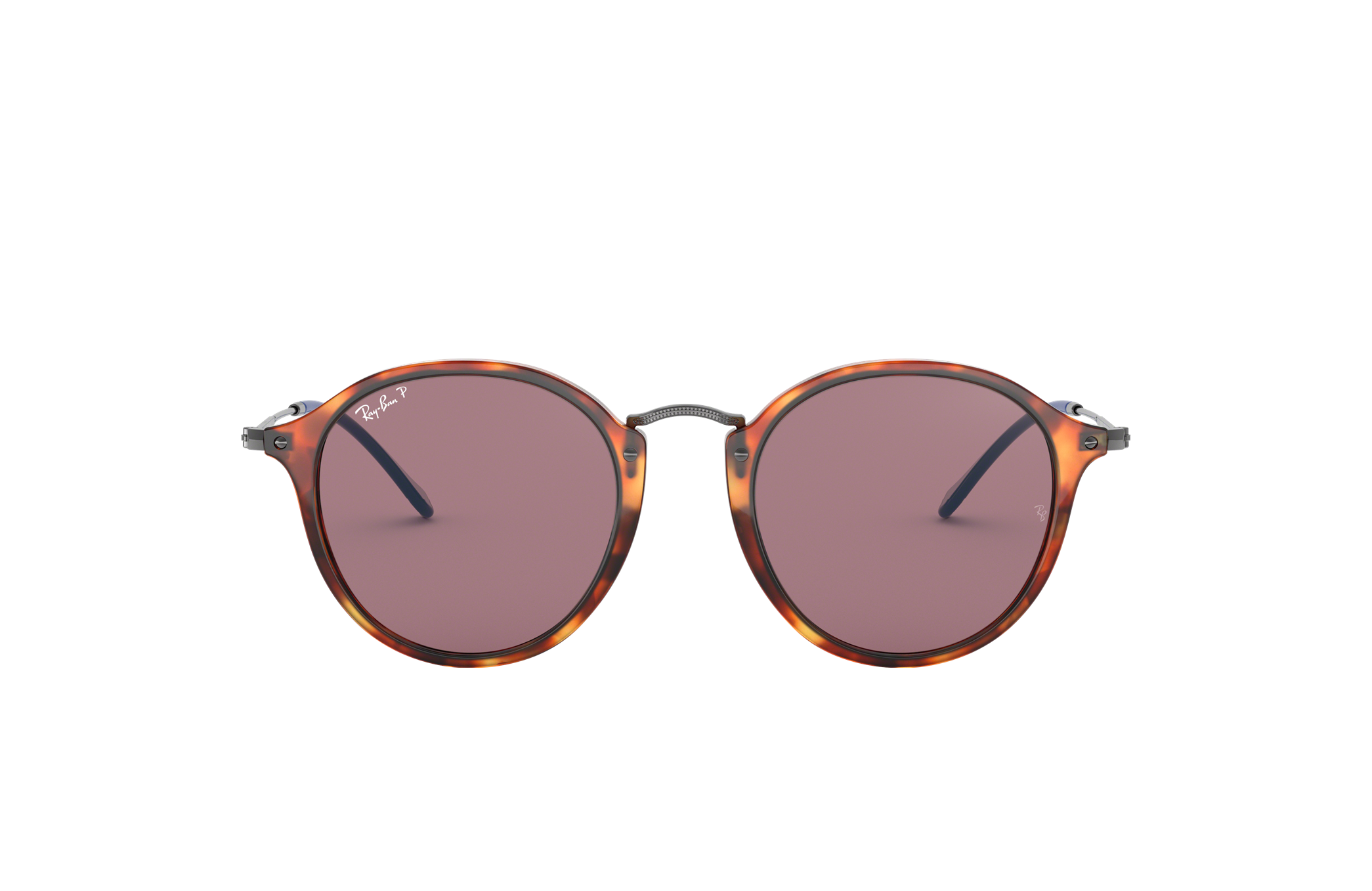 round fleck pop ray ban