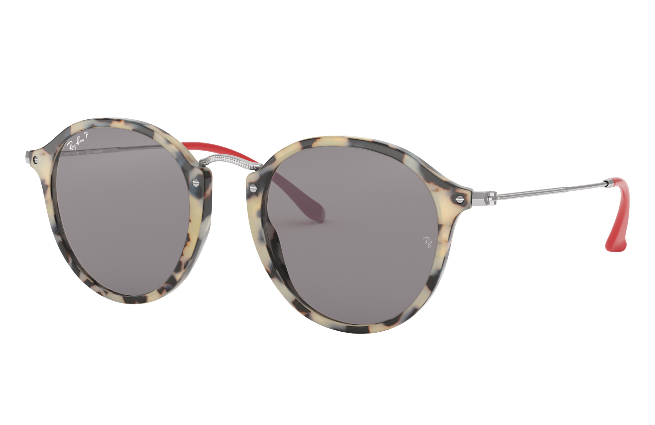 ray ban round fleck polarized