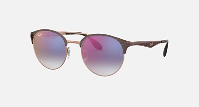 RB3545 Sunglasses in Blue and Violet Gradient Mirror 
