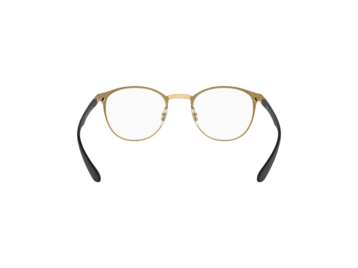 RB6355 OPTICS Eyeglasses with Preto sobre Dourado Frame - RB6355