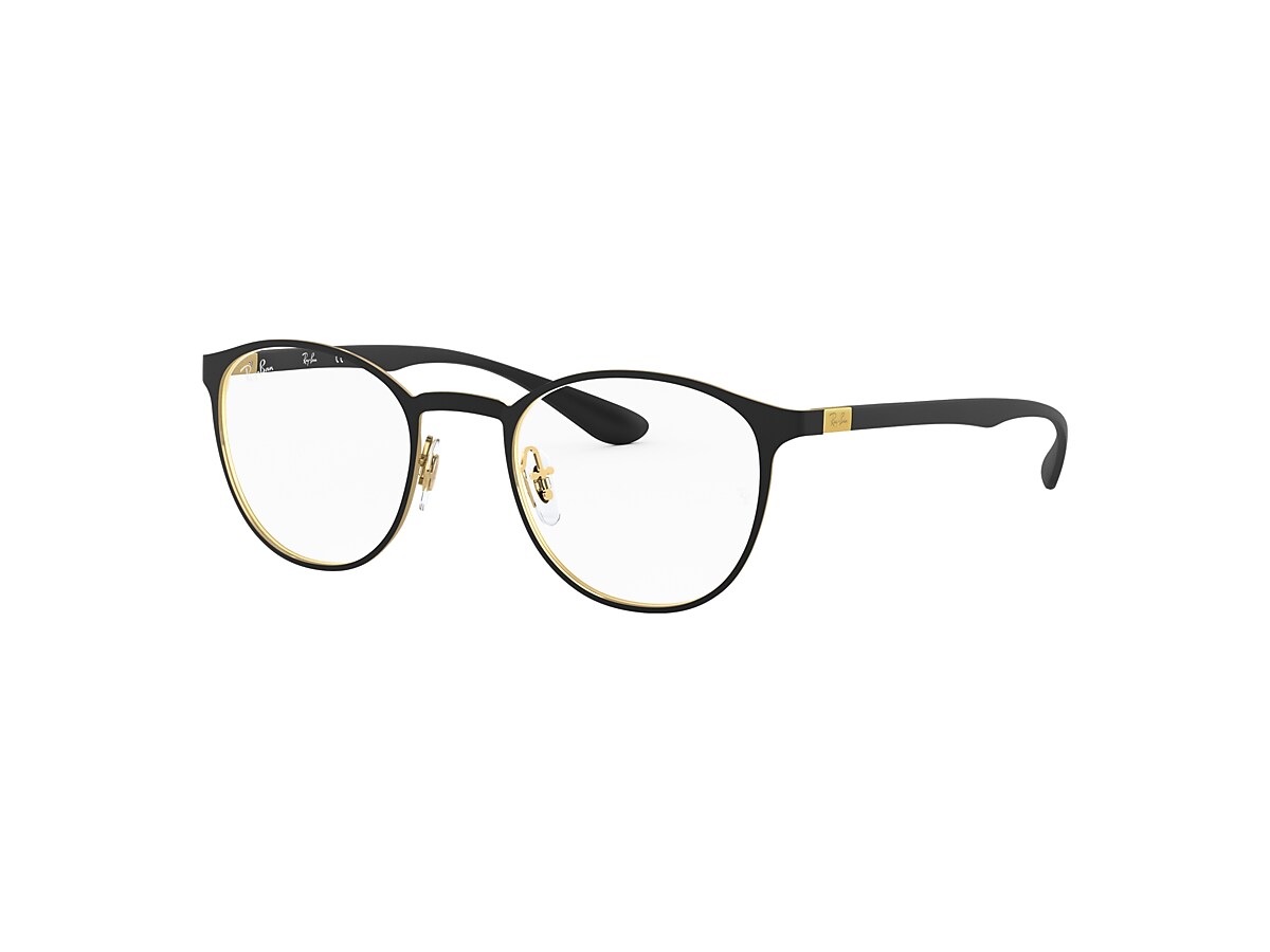 RB6355 OPTICS Eyeglasses with Black On Gold Frame - RB6355