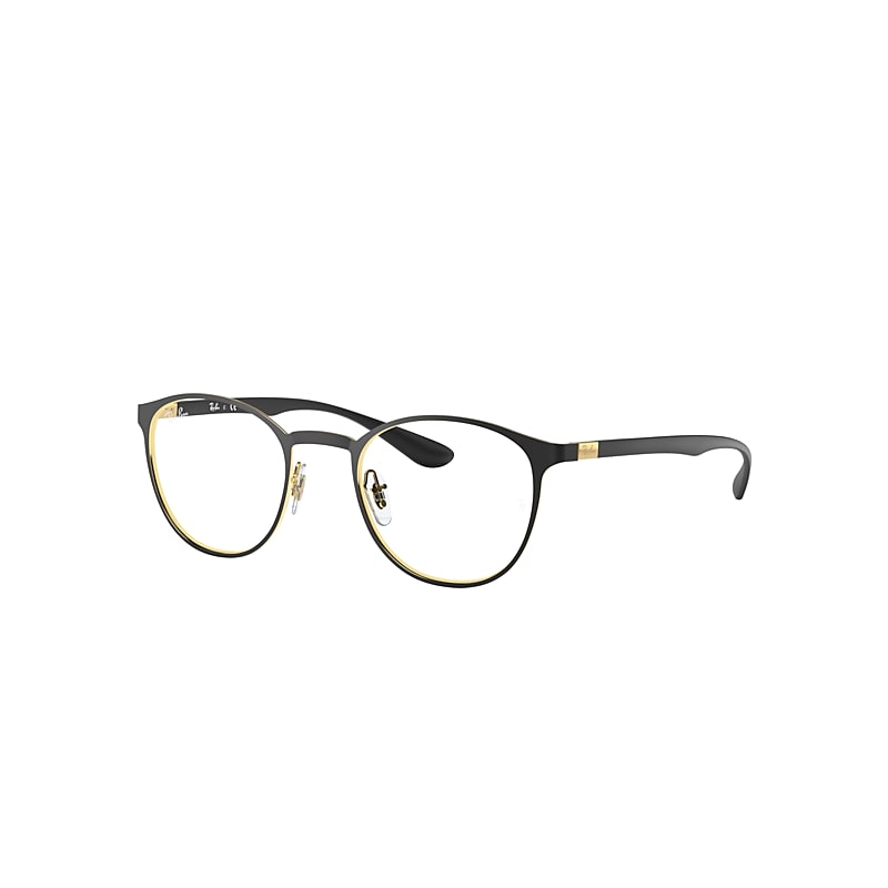 Ray-Ban Rb6355 Optics Eyeglasses Gold Frame Clear Lenses Polarized 50-20