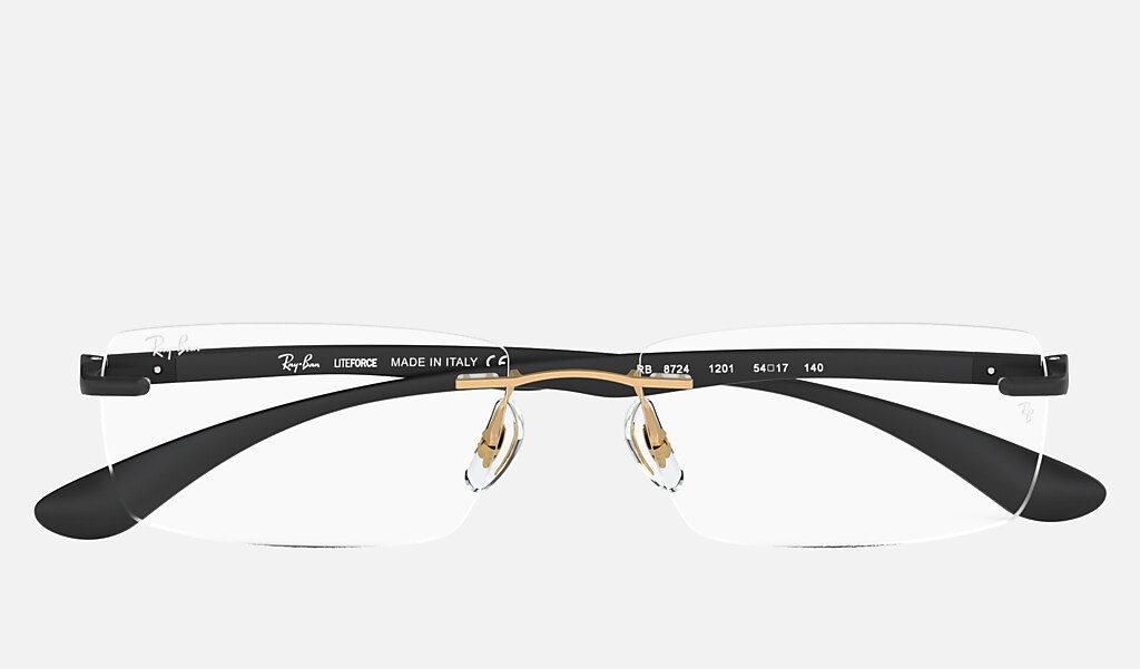 van nu af aan onaangenaam Hijsen Rb8724 Eyeglasses with Gold Frame | Ray-Ban®