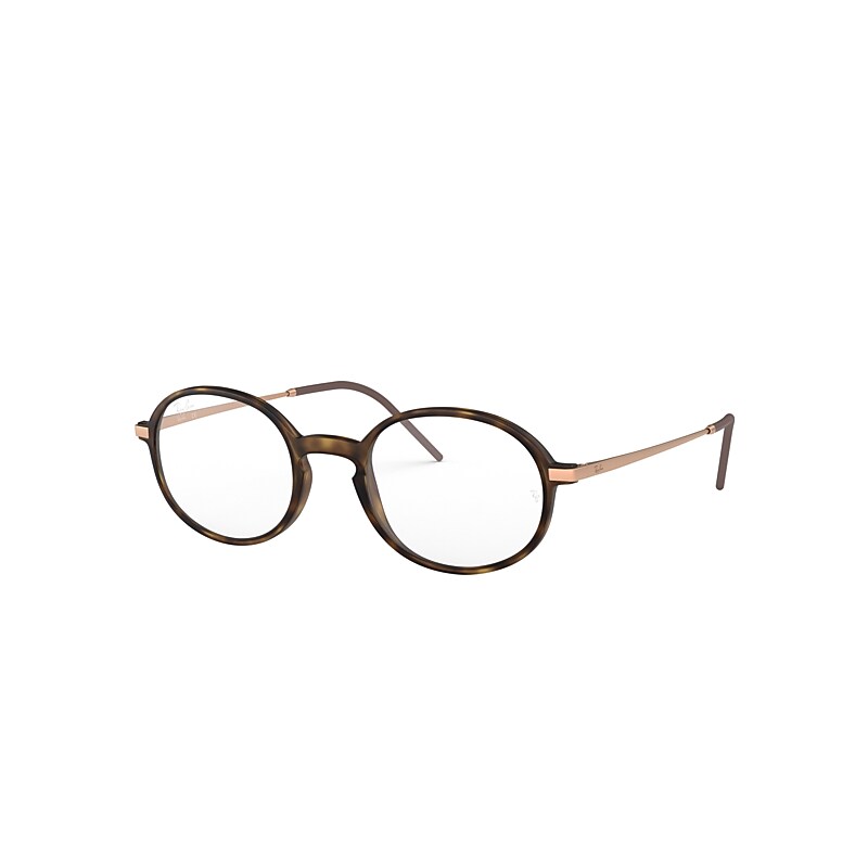 Ray-Ban Rb7153 Eyeglasses Bronze-copper Frame Clear Lenses Polarized 50-21