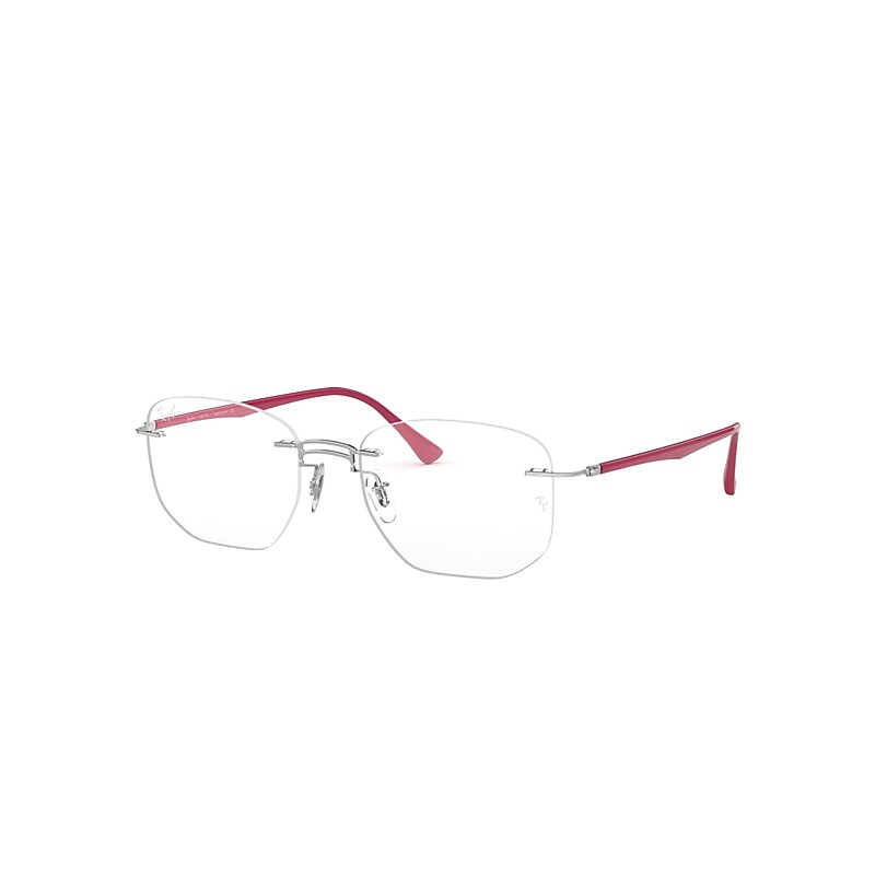 Ray-Ban Rb8757 Eyeglasses Purple-reddish Frame Clear Lenses Polarized 51-18