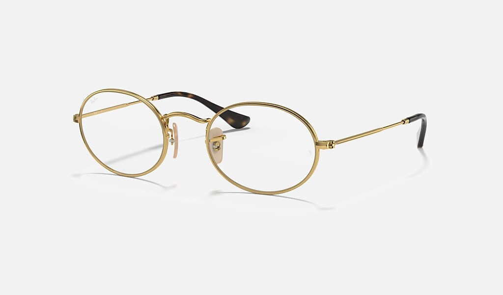 Oval Optics Eyeglasses with Gold Frame | Ray-Ban®