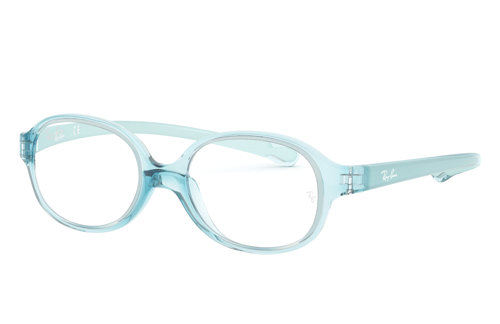 Rb1587 Optics Kids Eyeglasses with Transparent Light Blue Frame | Ray-Ban®