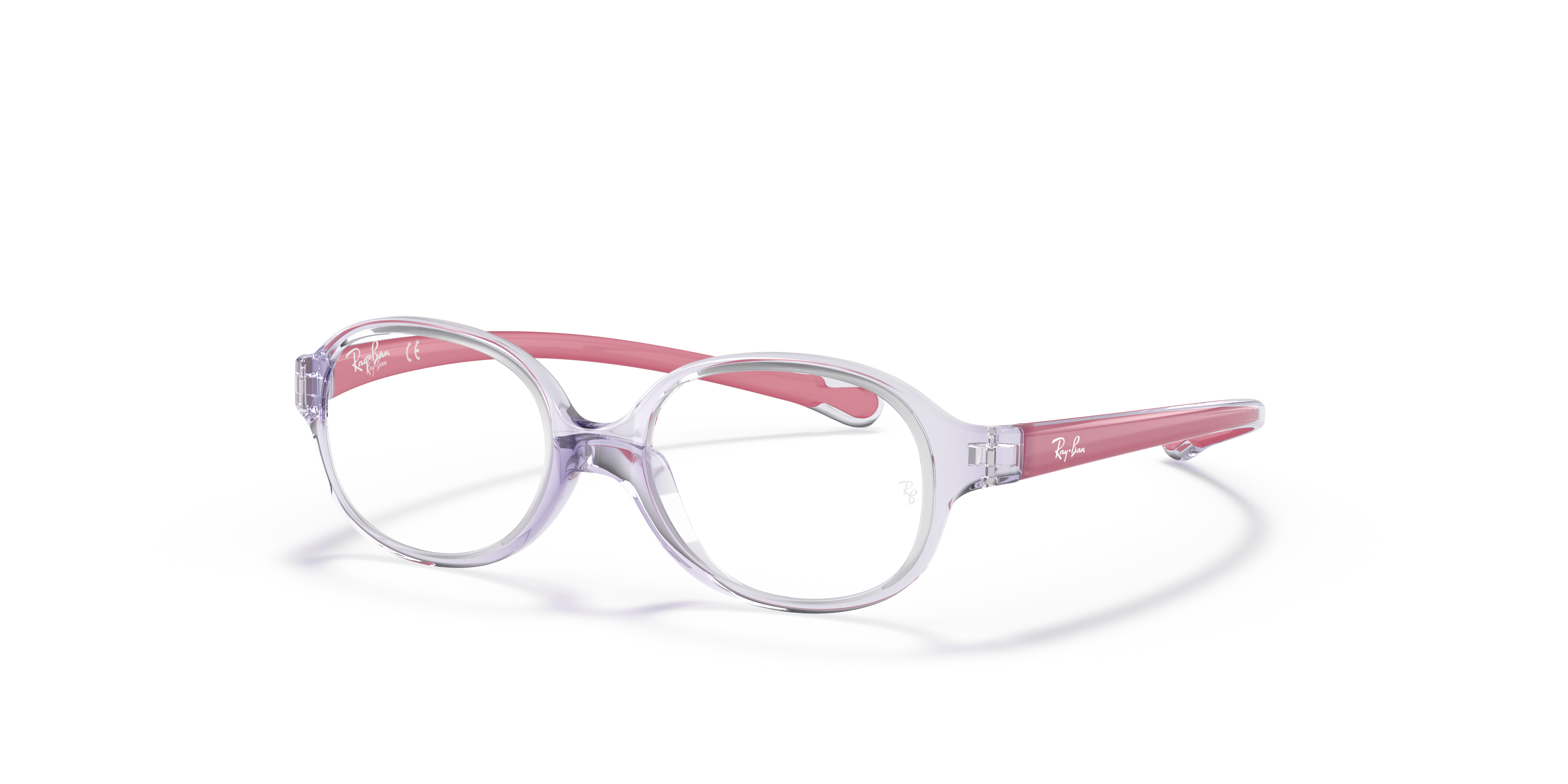 ray ban transparent light pink