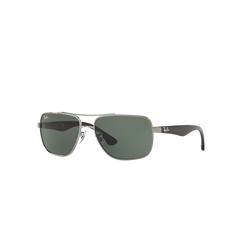 Ray-Ban Rb3483 Sunglasses Gunmetal Frame Green Lenses 60-16