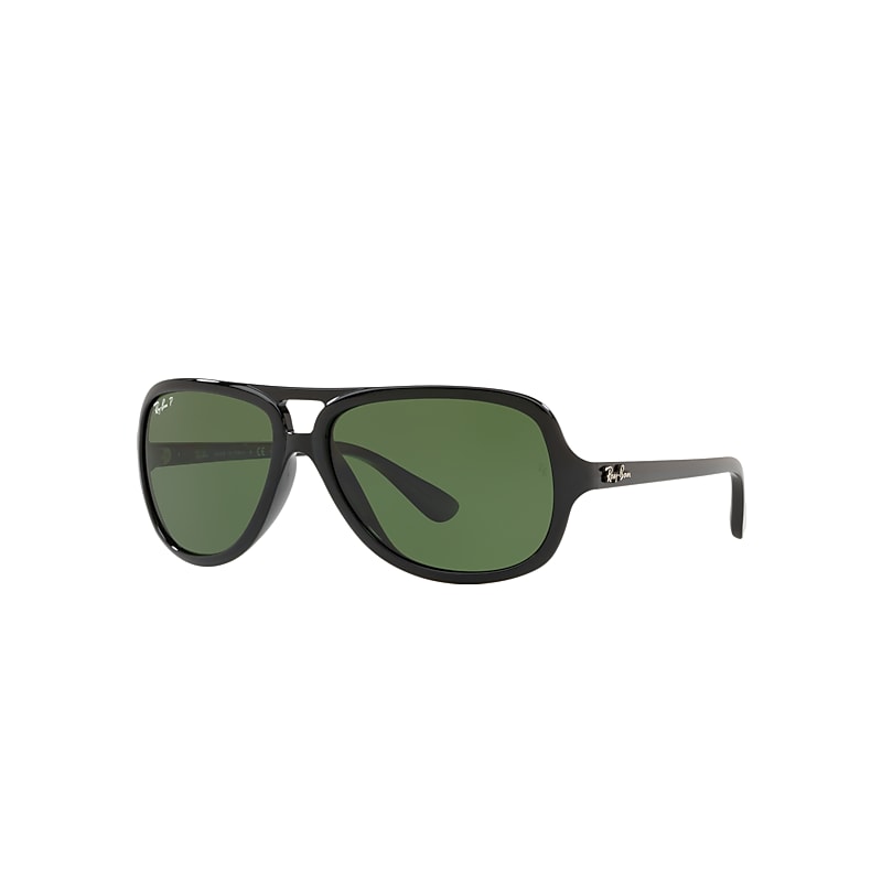 Ray-Ban Rb4162 Sunglasses Black Frame Green Lenses Polarized 59-15