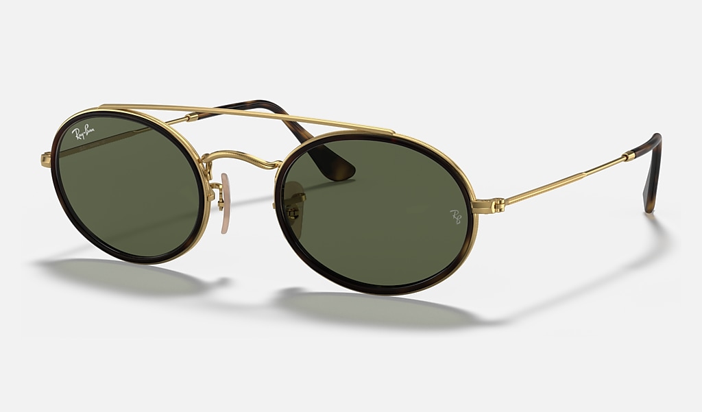 Double Bridge Gold and Green | Ray-Ban®