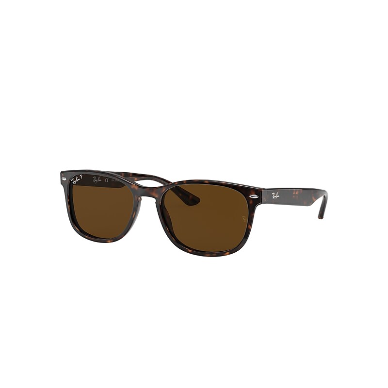 Ray-Ban Rb2184 Sunglasses Tortoise Frame Brown Lenses Polarized 57-18
