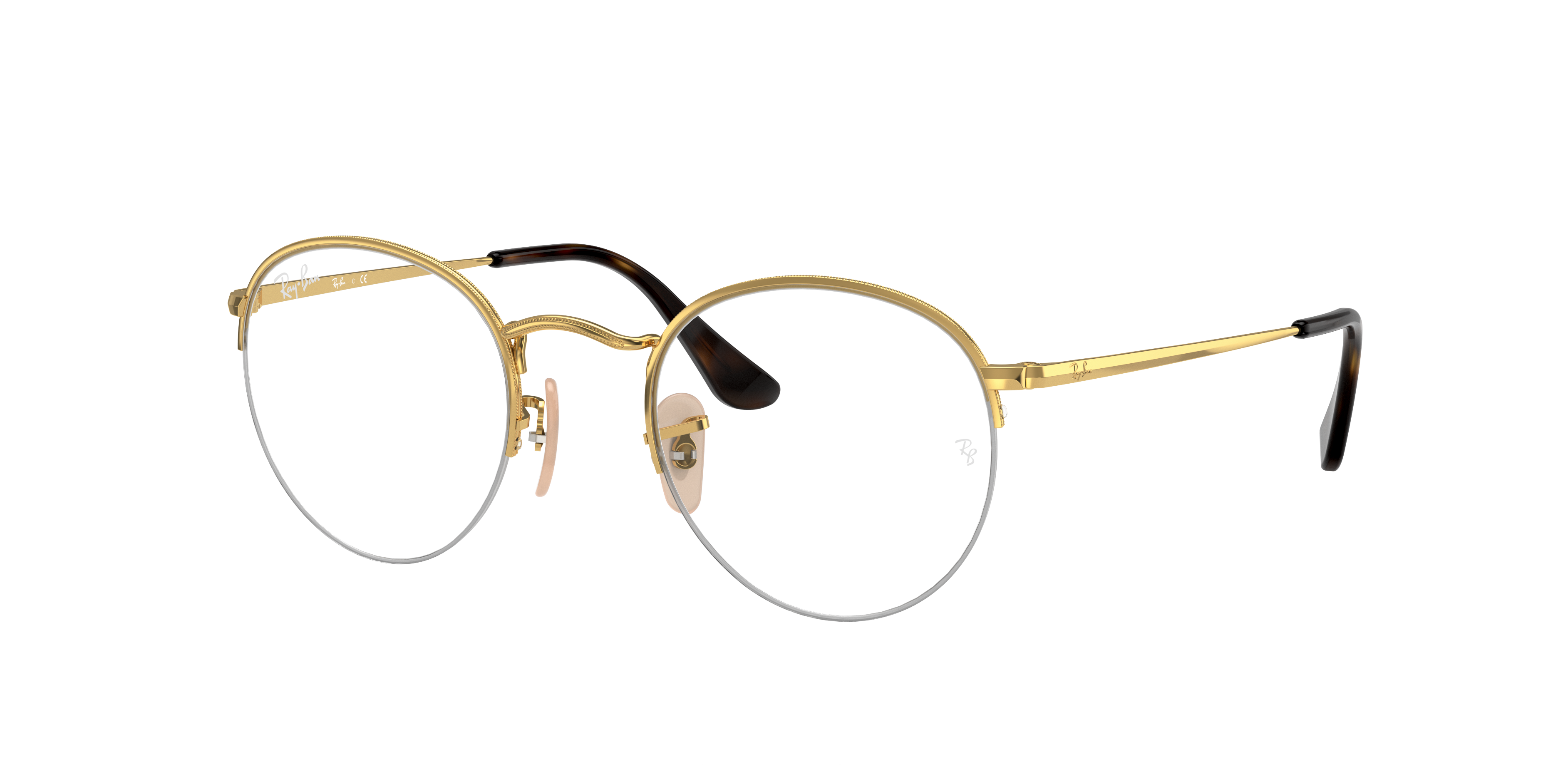 round gold frame ray bans