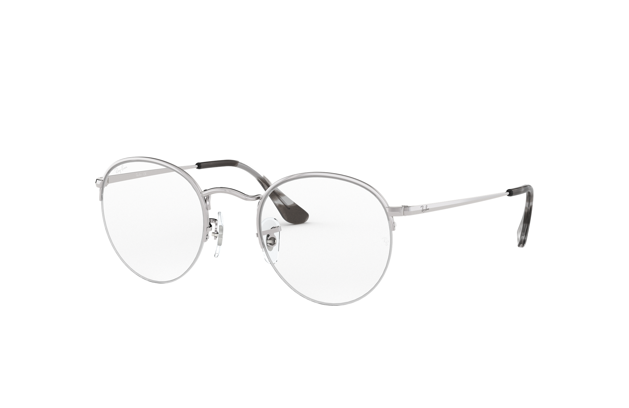 silver rim eyeglasses