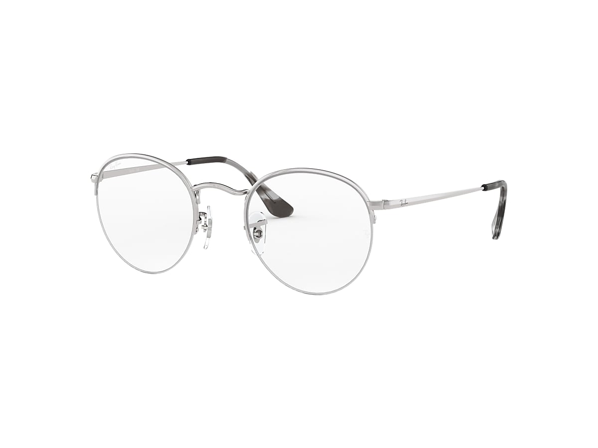 Round Gaze Eyeglasses with Silver Frame | Ray-Ban®