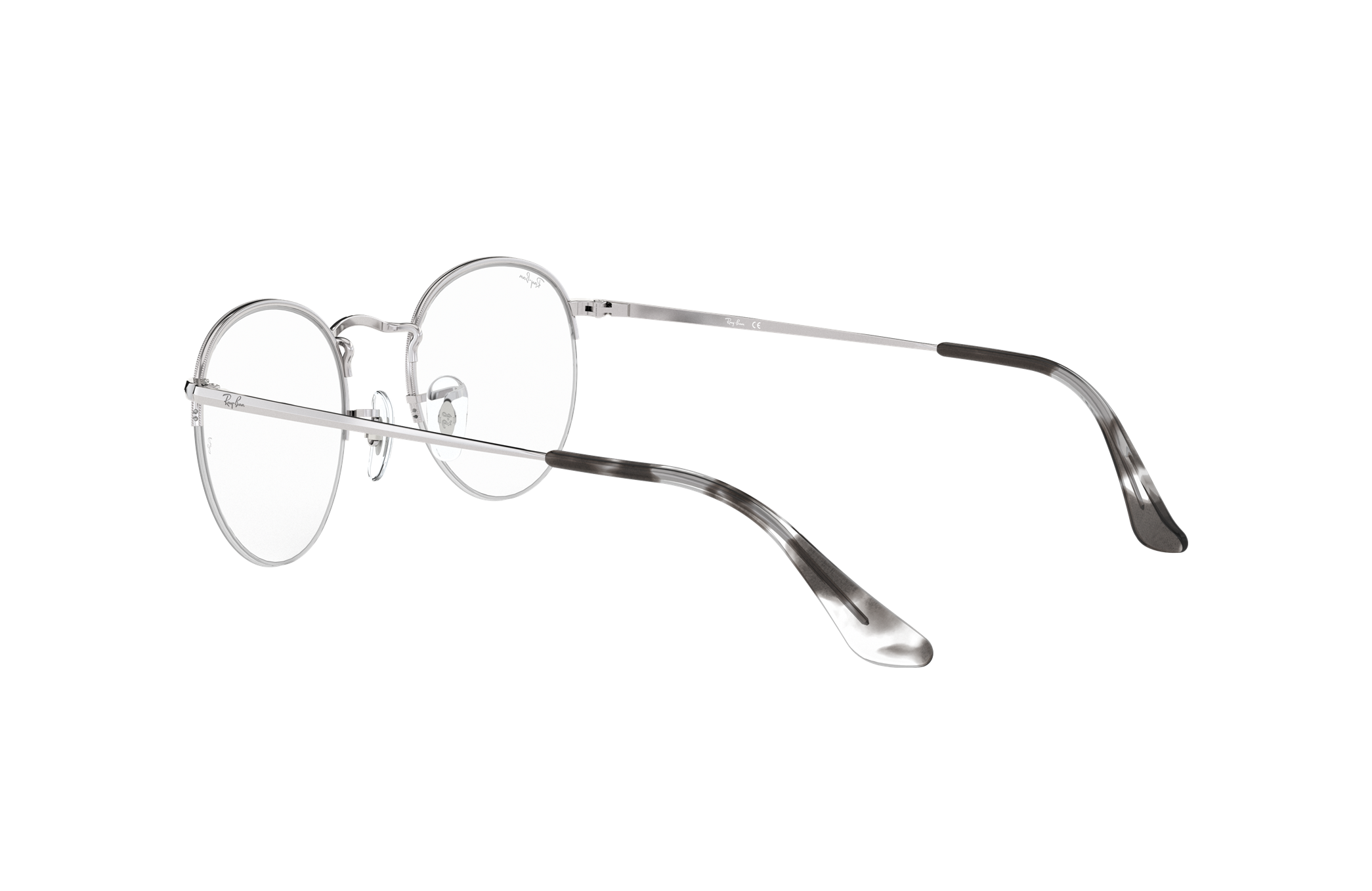 ray ban round gaze silver