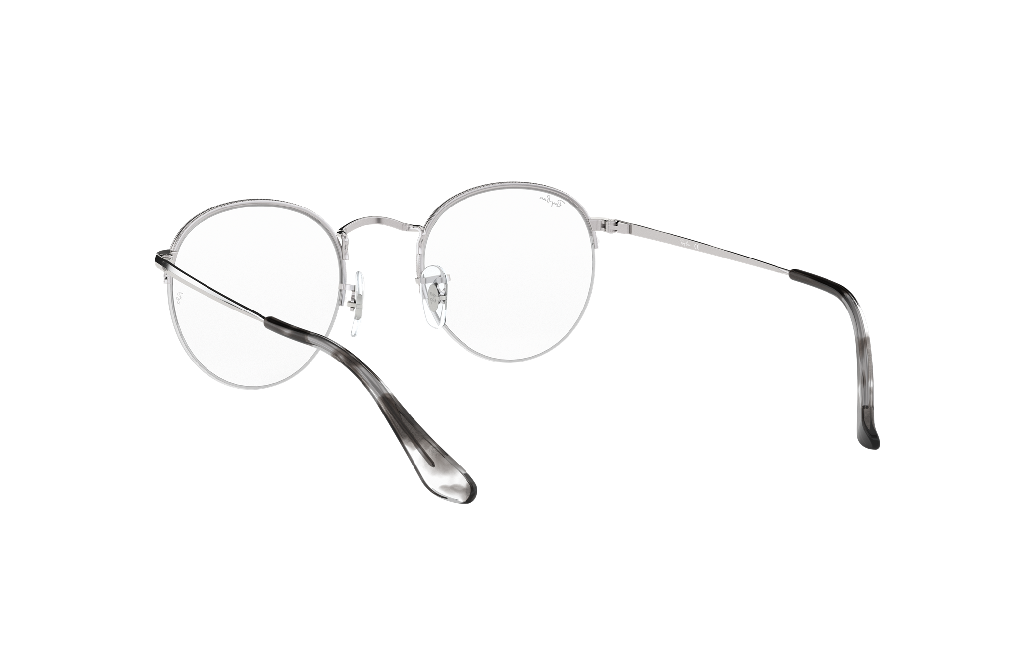 ray ban round gaze silver