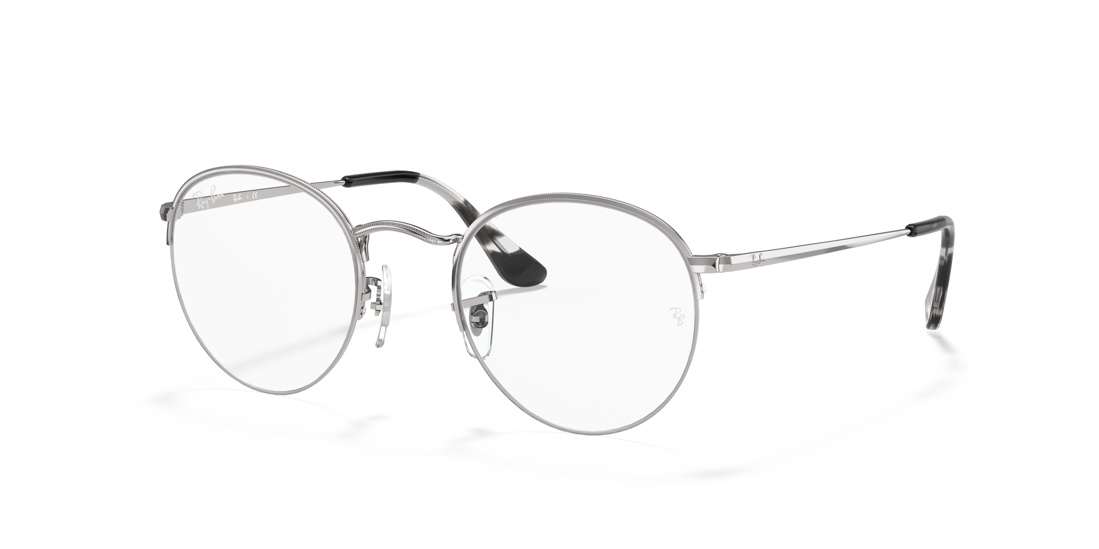 ray ban silver round glasses