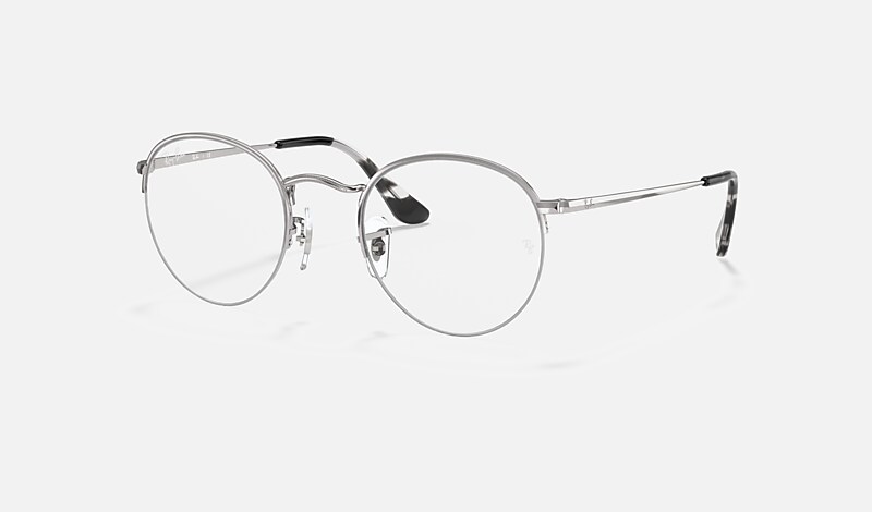 Ray ban round cheap silver frame