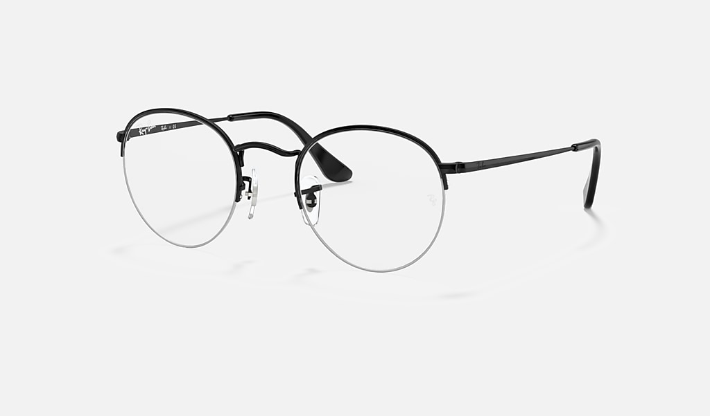 Round Gaze Eyeglasses with Black Frame | Ray-Ban®