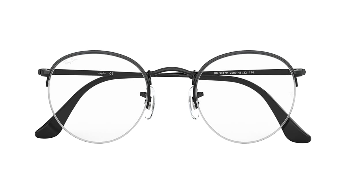 ROUND GAZE Eyeglasses with Black Frame RB3947V Ray Ban EU