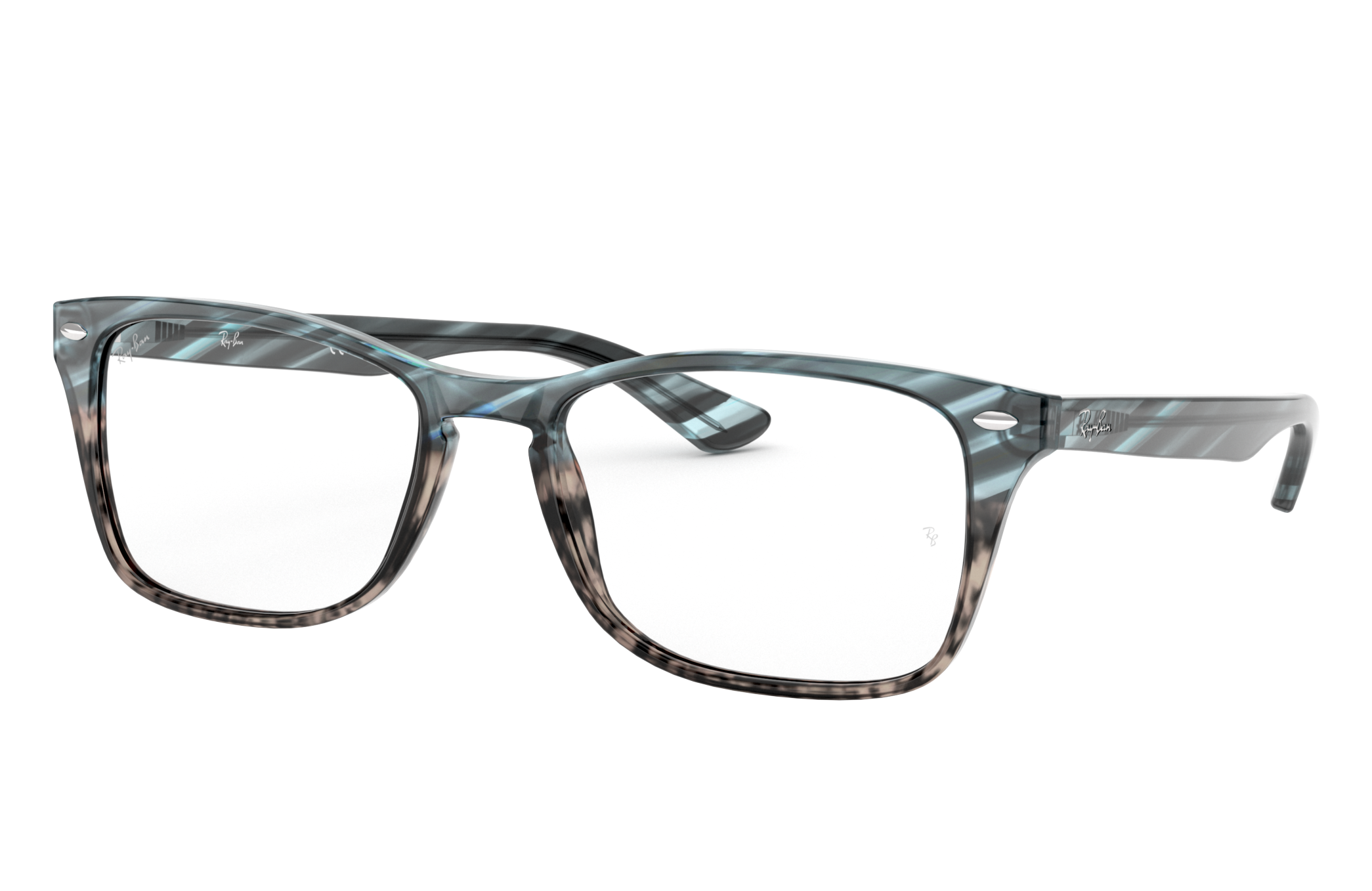 Rb5228m Optics Eyeglasses with Striped Grey Frame Ray-Ban®