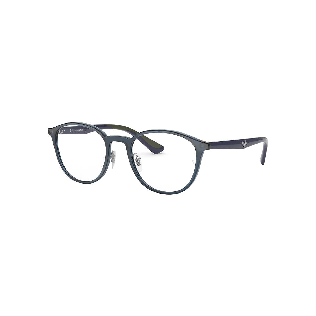 RB7156 OPTICS Eyeglasses with Transparent Dark Blue Frame 