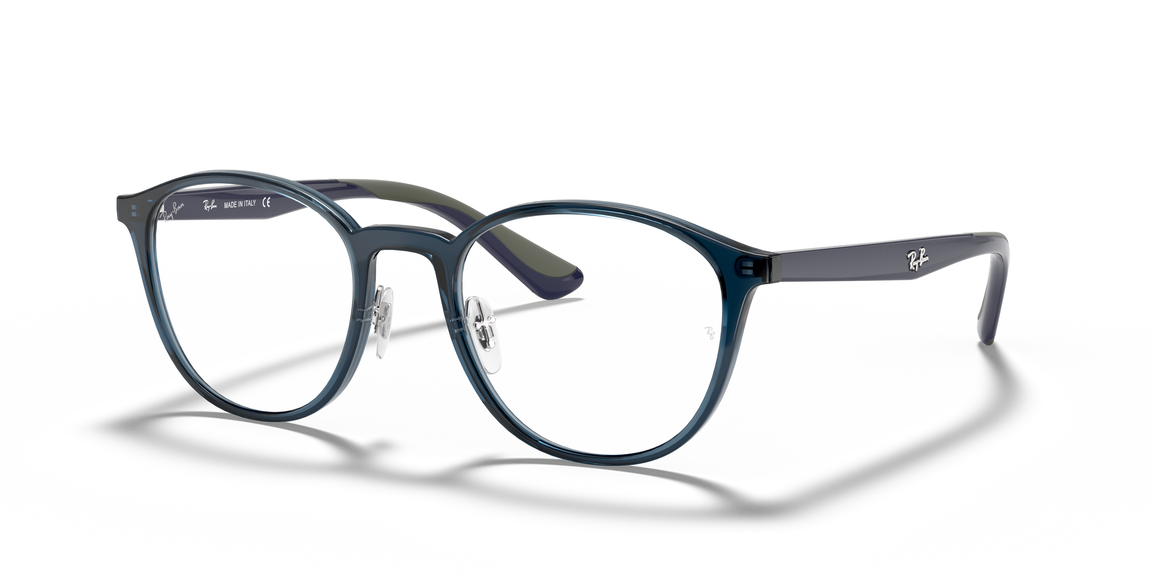 Rb7156 Optics Eyeglasses with Transparent Dark Blue Frame | Ray-Ban®