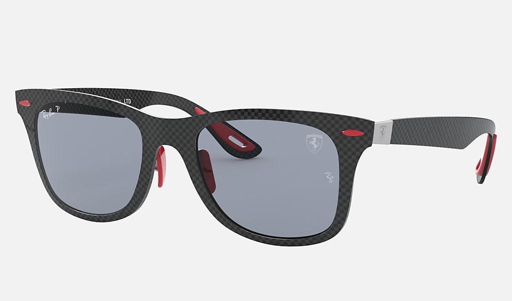 Scuderia Ferrari Monaco Limited Edition Sunglasses in Gunmetal and Blue  Chromance | Ray-Ban®