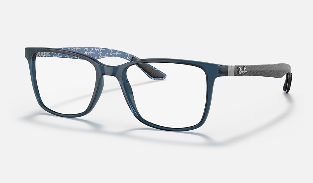 RB8905 OPTICS Eyeglasses with Transparent Blue Frame - Ray-Ban