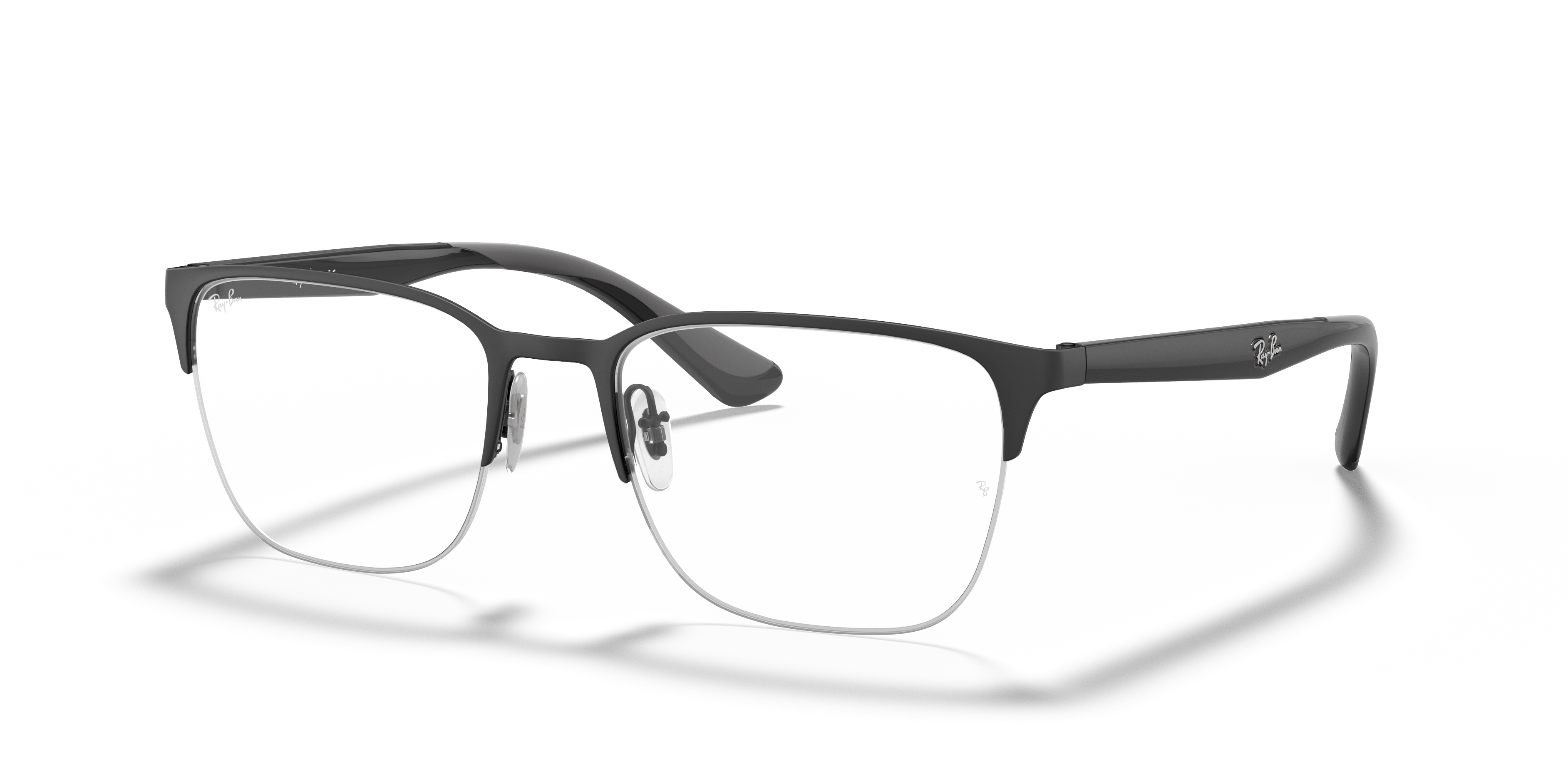 ray ban black and white frames