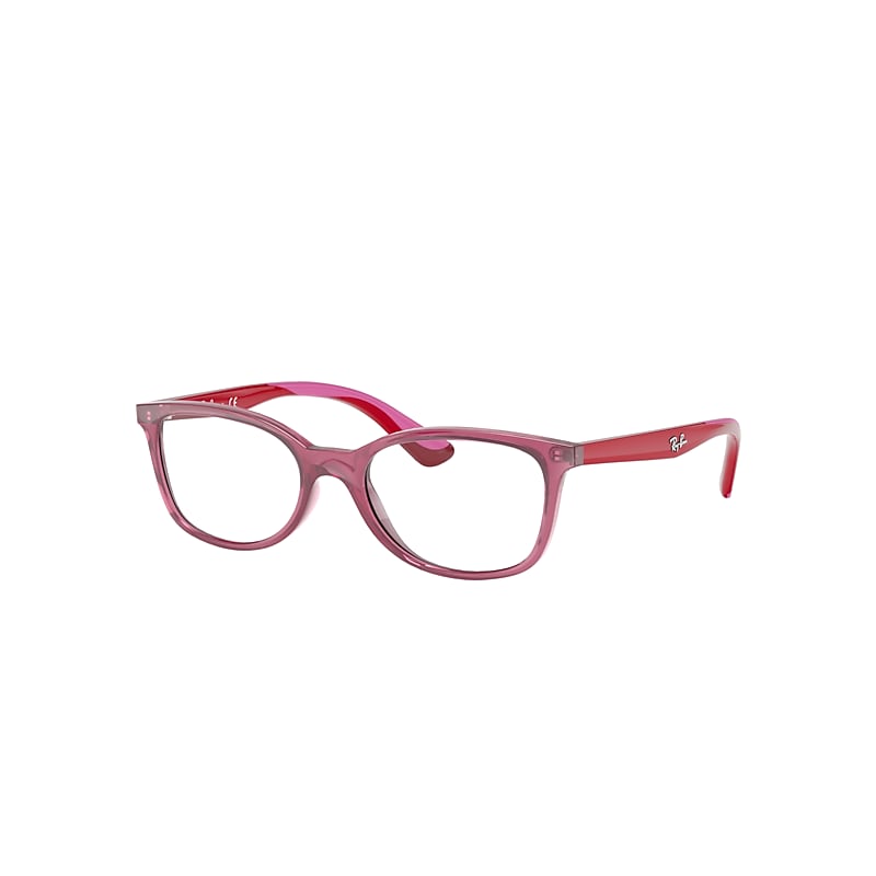 Ray-Ban Junior Rb1586 Optics Kids Eyeglasses Fuxia Frame Clear Lenses Polarized 49-16