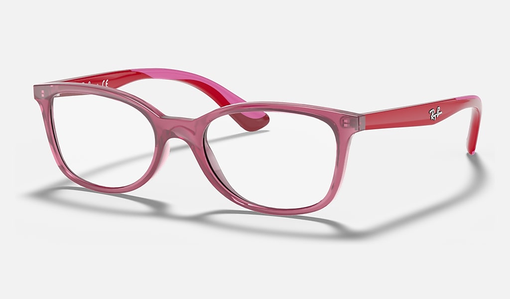 Rb1586 Optics Kids Eyeglasses with Transparent Red Frame | Ray-Ban®