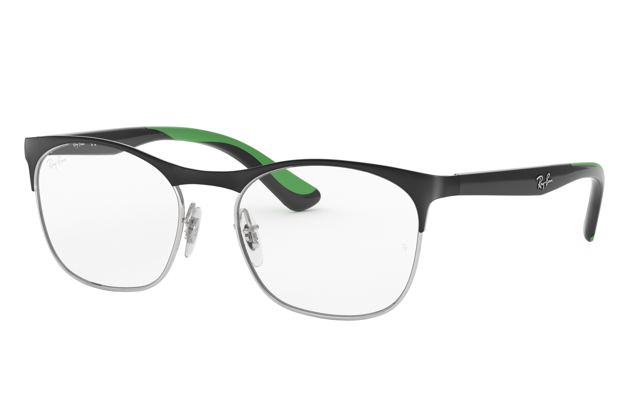 Rb1054 Optics Kids Eyeglasses with Matte Black On Silver Frame | Ray-Ban®