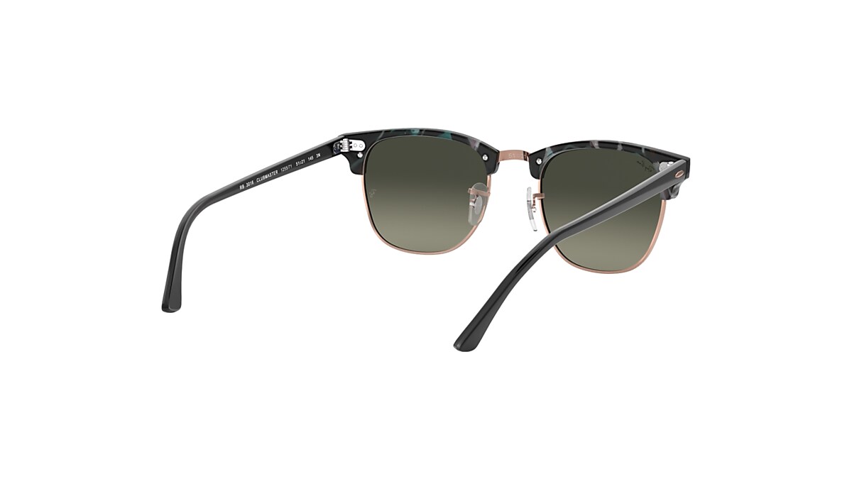 Clubmaster Fleck Sunglasses in Grey Green and Grey | Ray-Ban®