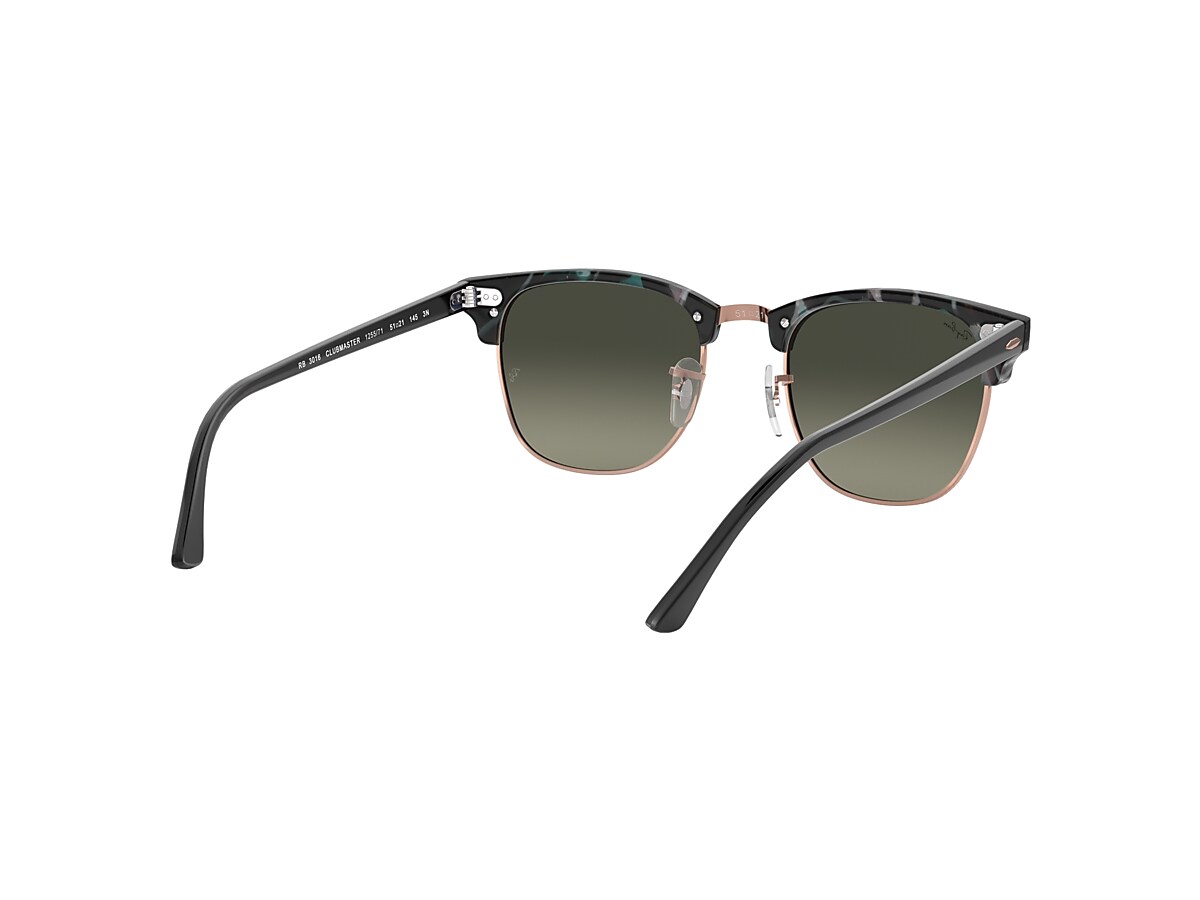 Ray-Ban Sunglasses Clubmaster Fleck Grey Green Frame Grey Lenses